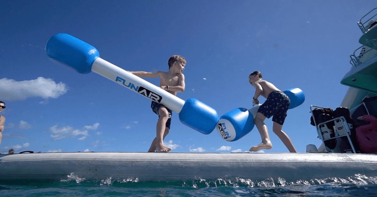 Family Fun With the Water Joust Charter Toy